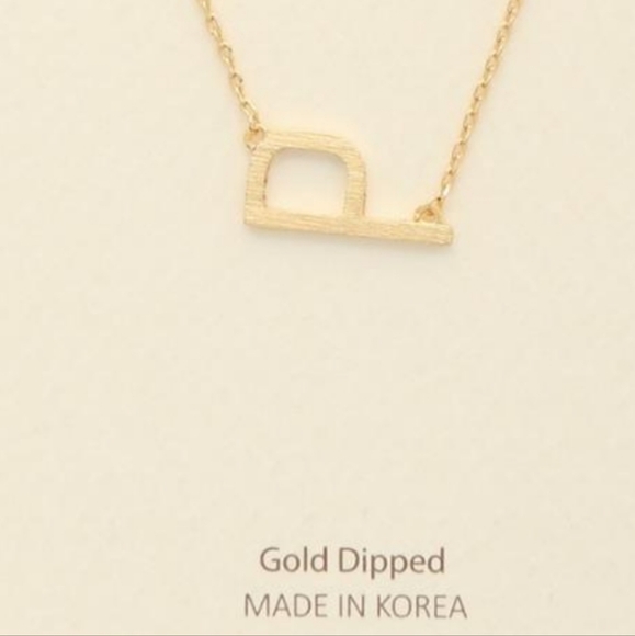 K23 INITIAL NECKLACES Gold Dipped, Brass 17" + 2" extension - Picture 8 of 11